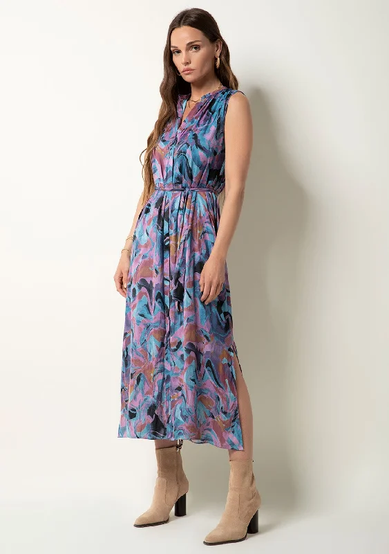 Adya Poly Silk Dress - FINAL SALE Plus-Size Women's Garments