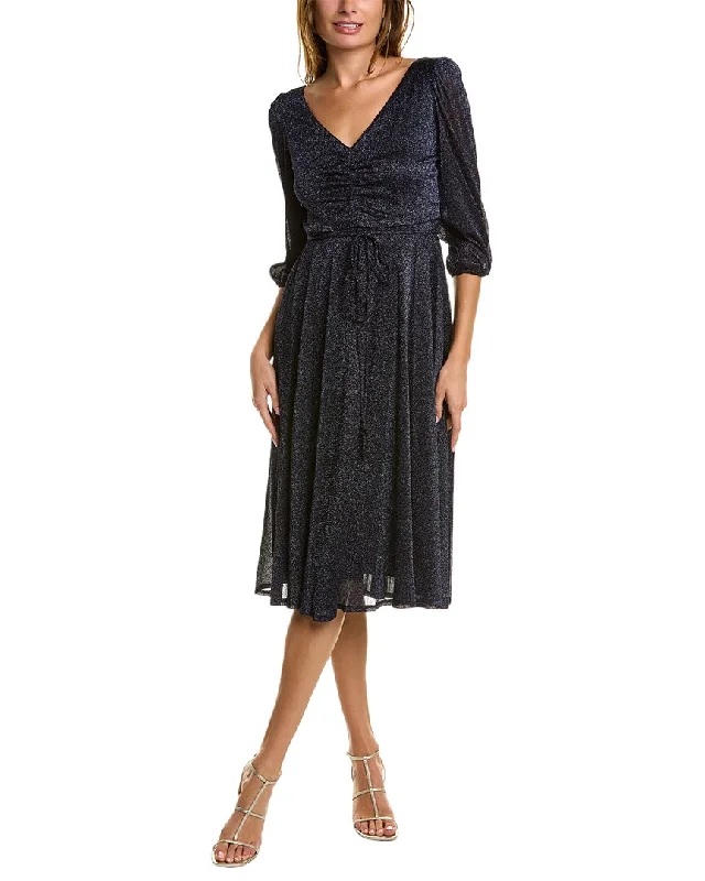 Maison Tara Alice Lurex Mid Dress Women's Travel Attire