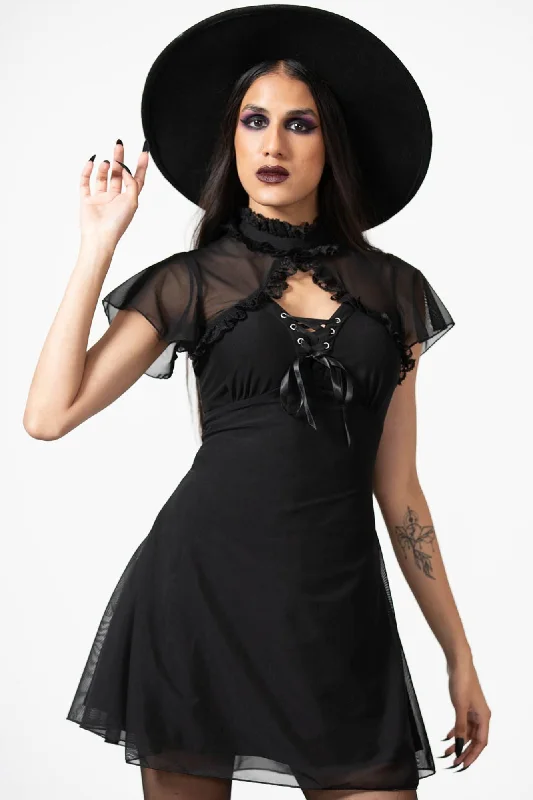 Hauntilda Keyhole Dress Women's Clothing Sets