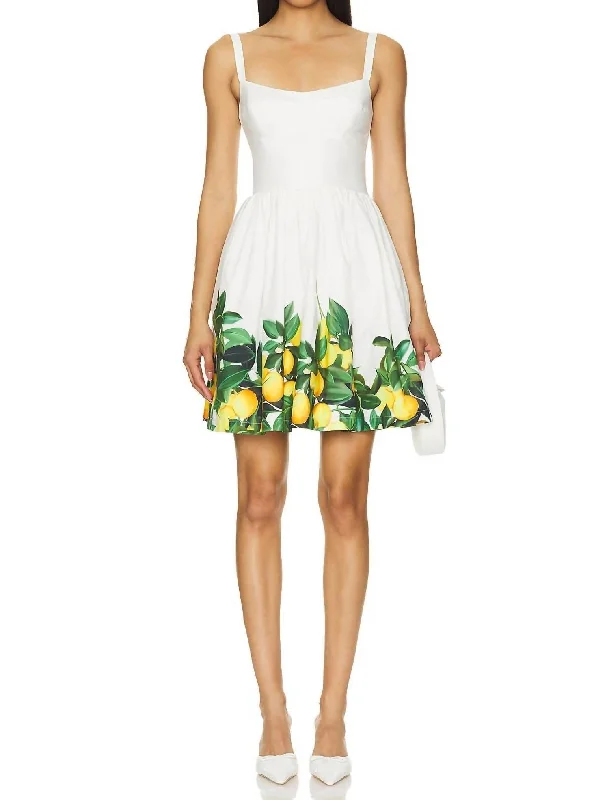 Napoli Dress In Lemonhead Best Online Boutiques