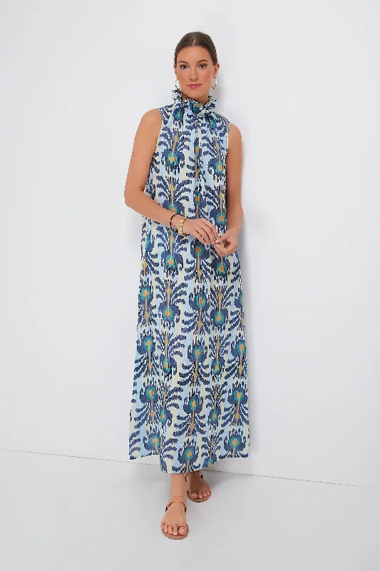 Ikat Blue Sundrop Dress Women Wear Online