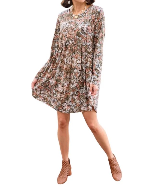 Glimpse Of Joy Dress In Brown Trendy Online Boutiques