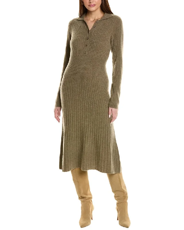 Design History Collared Cashmere Sweaterdress Women's Clothing Apparel Sets