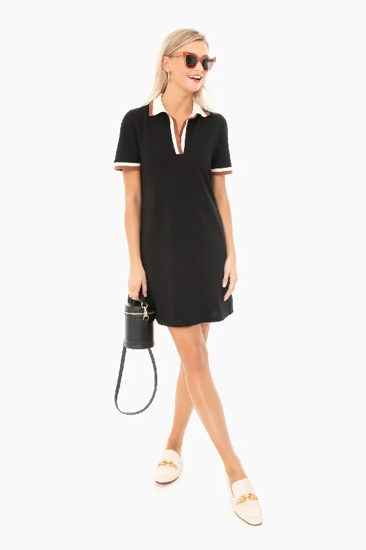 OLD Black Hutton Polo Dress Women's Trendy Outfit