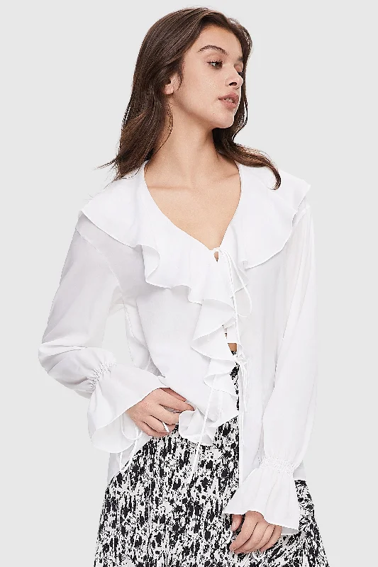 Business Casual Chiffon Blouse Women's Trendy Attire