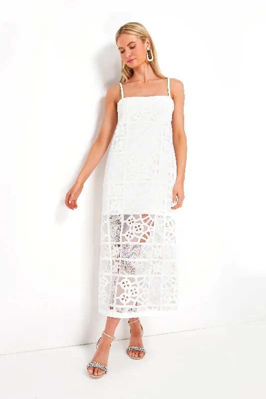 White French Cut Lace Bronze Dress Flash Sale Online