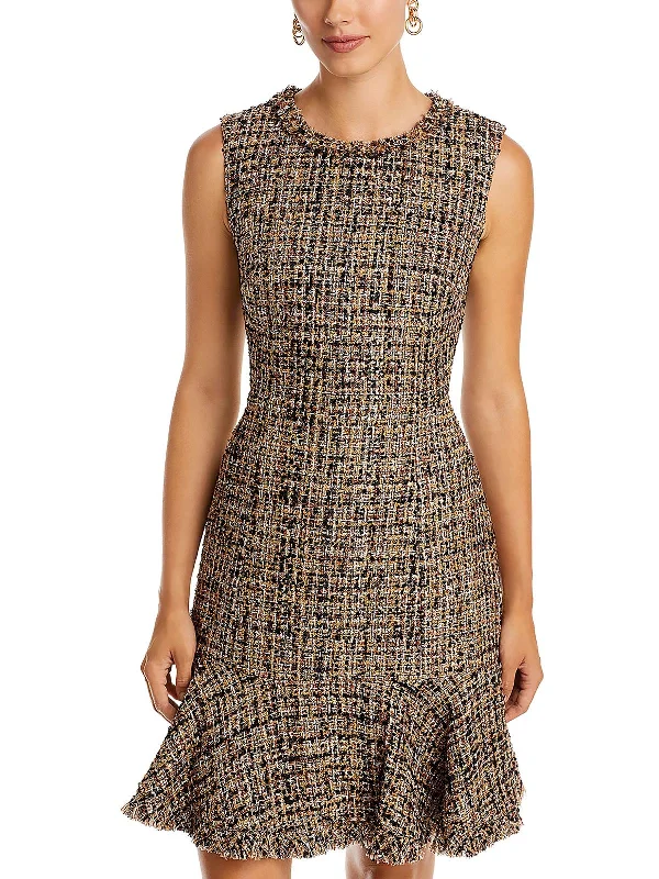 Womens Tweed Mini Sheath Dress Trendy Boutiques Online