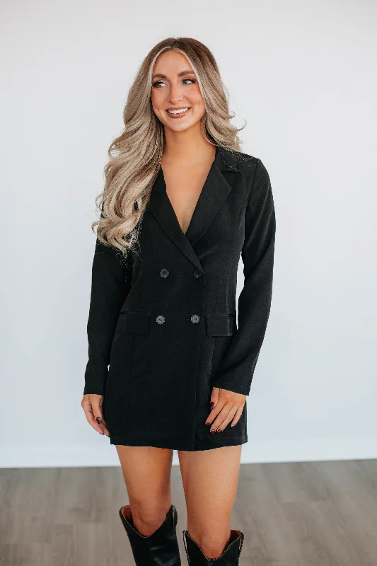 Stassie Blazer Dress Women's Cozy Outfit For Lounging