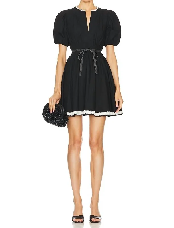 Wilda Dress In Raven Women's Luxury Apparel