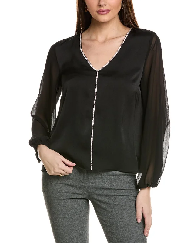 Vince Camuto Chiffon Blouse Women's Vintage Attire