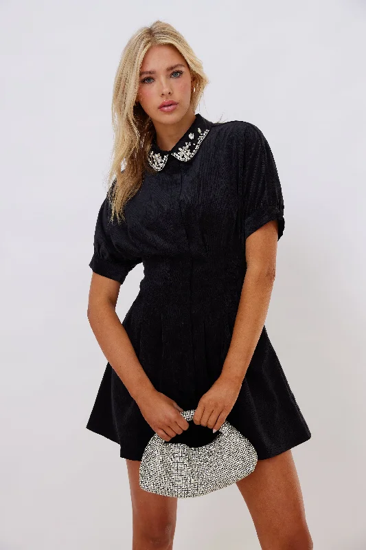 Shawn Peter Pan Collar Dress Stylish Women's Outfit