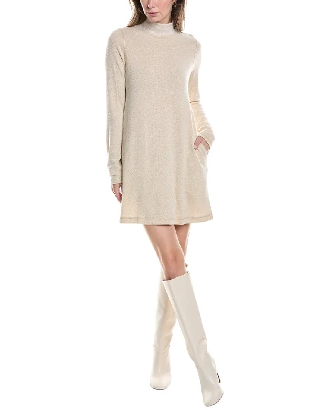 Michael Stars Olivia Sparkle Mock Neck Sweaterdress Comfortable Casual Women's Clothing