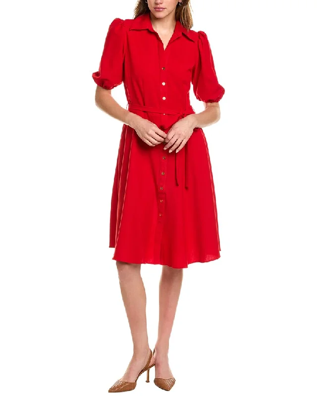 Sharagano Puff Sleeve Shirtdress Sale For Women