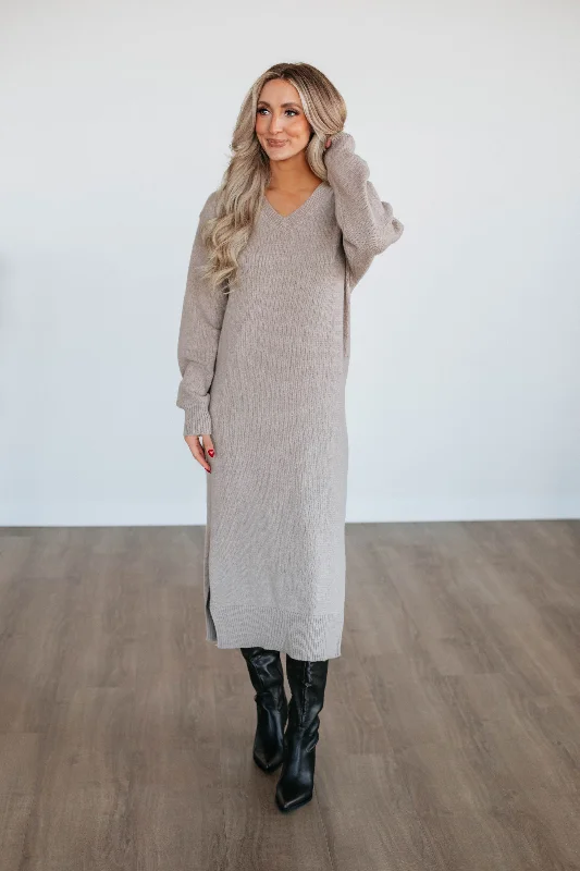 Jasmine Sweater Dress Women's Classic Outfit