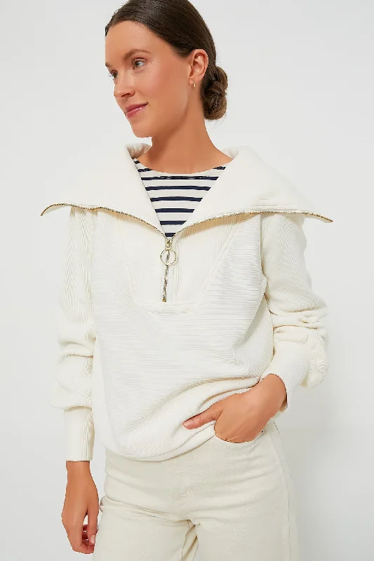 Ivory Vine Half Zip Best Online Boutiques