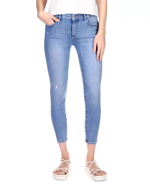 Women's Florence Skinny Jeans In Cloud Distressed Luxury Women's Clothes