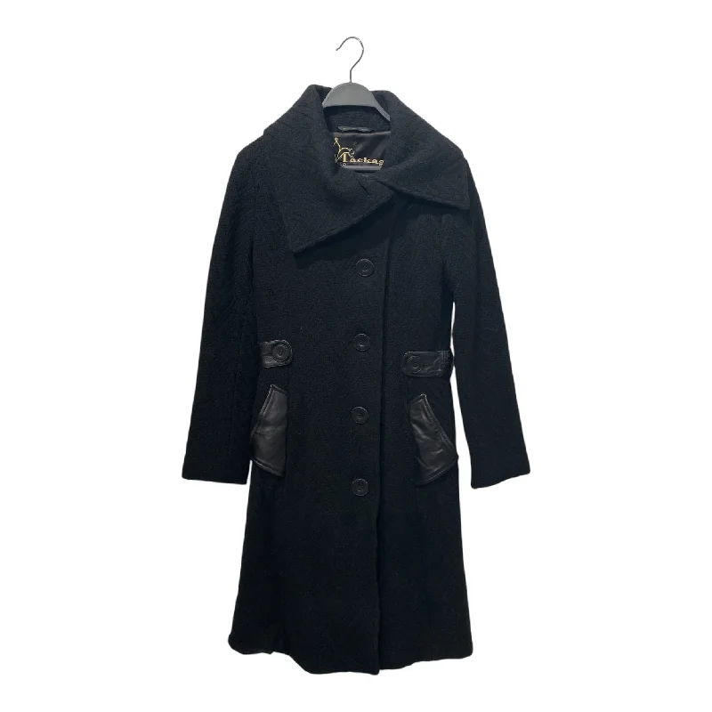 MACKAGE/Coat/XS/Wool/BLK/LEATHER POCKETS Modern Women's Clothes