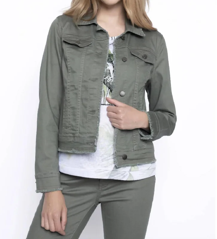 Town Denim Jacket In Artichoke Women's Clothing for Every Season and Trend