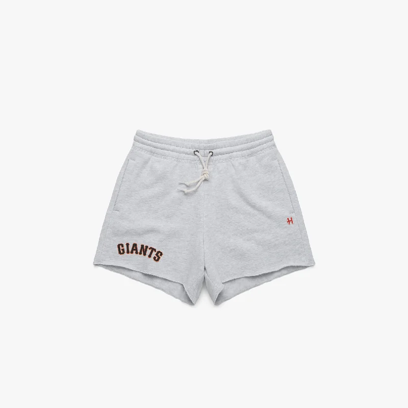 Women's San Francisco Giants Jersey Logo '00 Sweat Shorts Sustainable Women's Apparel