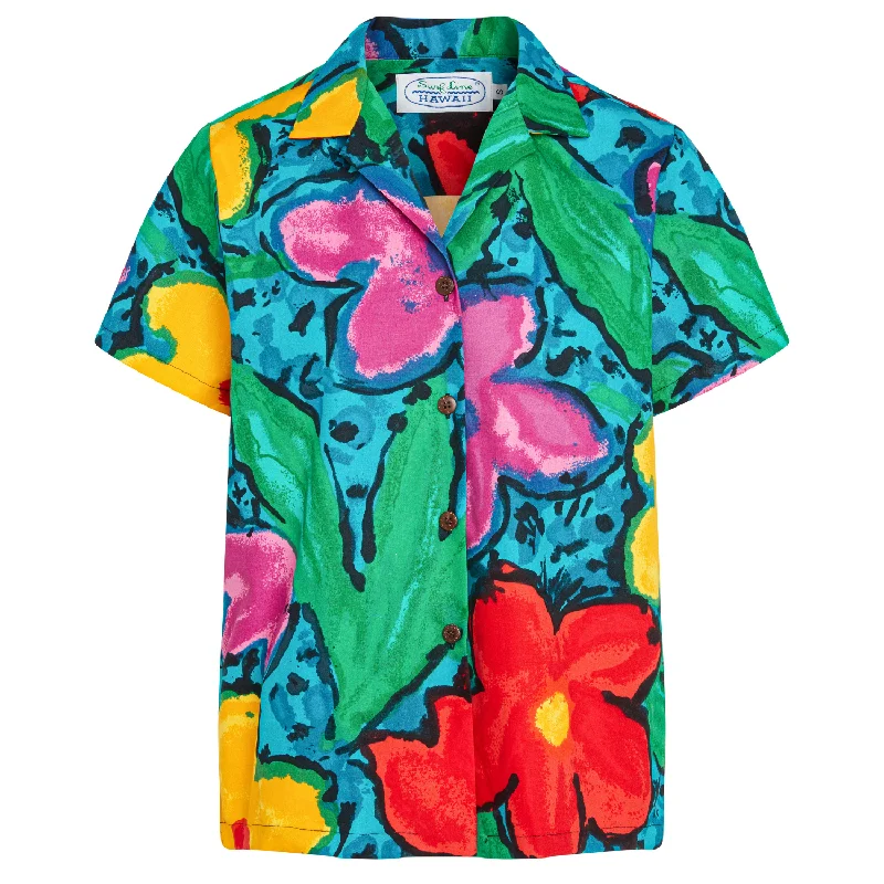 Cotton Print Top - Nohea Iki Extreme Clearance Deals