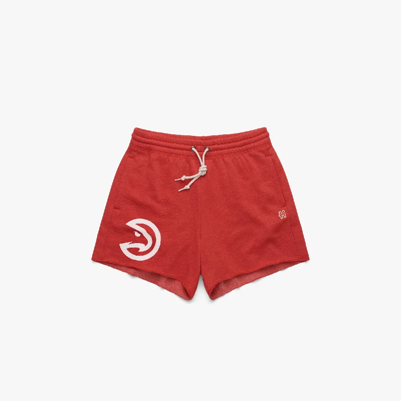 Women's Atlanta Hawks Logo Sweat Shorts Sustainable Women's Clothes