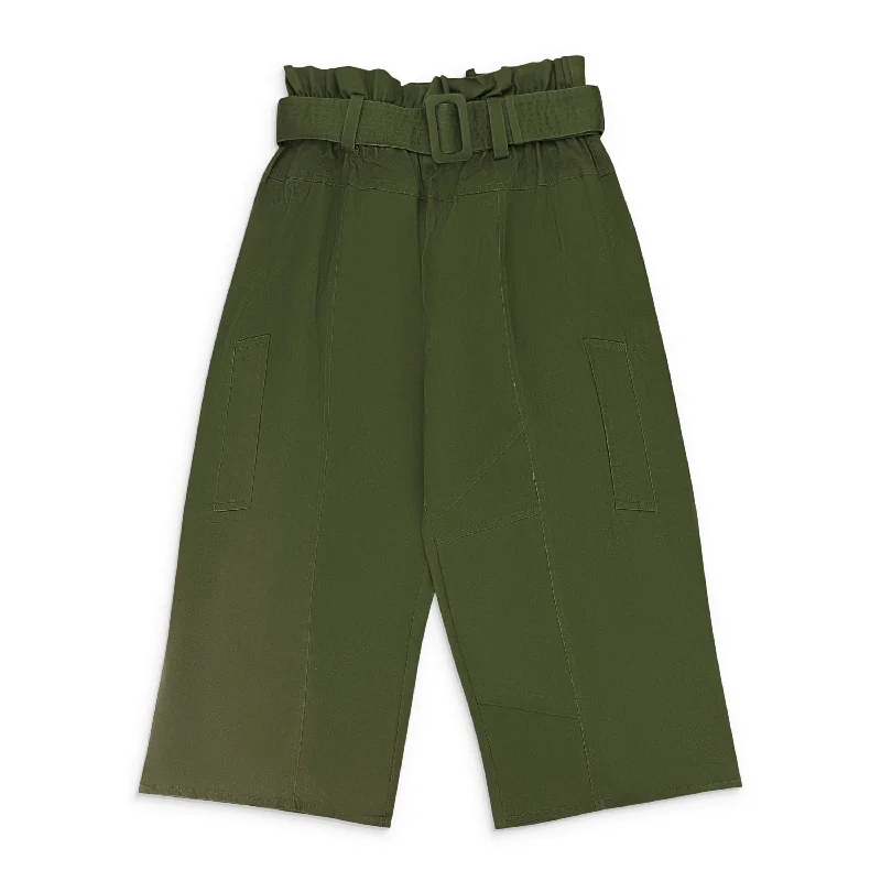 TRENCH GREEN PANTS Women's Vacation Garments