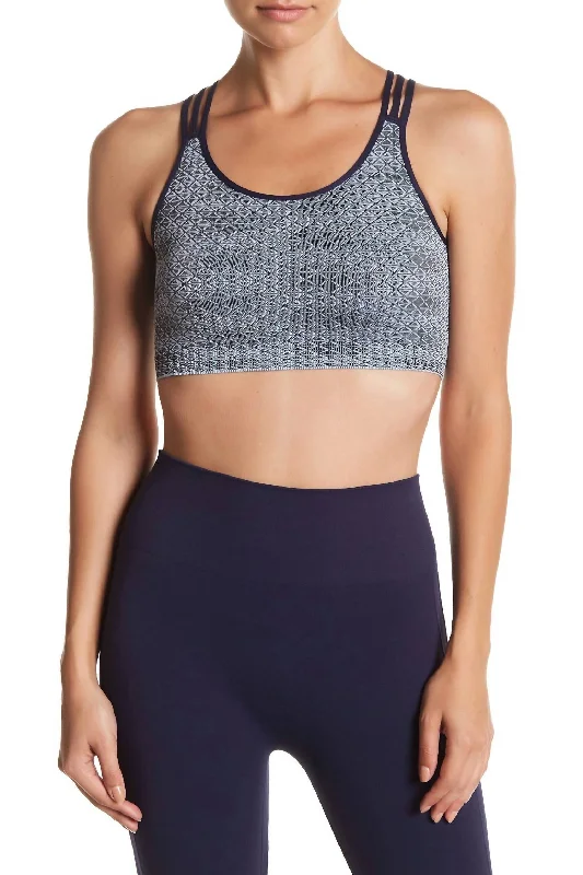 Avenue C Sports Bra In Blue Discount Store