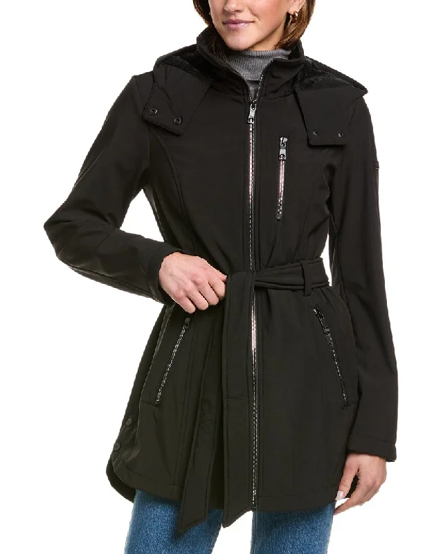 Nautica Belted Softshell Jacket Women's Luxury Attire