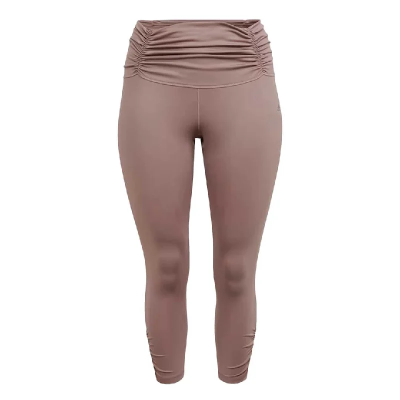 adidas - Women's Yoga Studio Gathered 7/8 Leggings (Plus Size) (HK6538) Cheap Women's Clothing Online