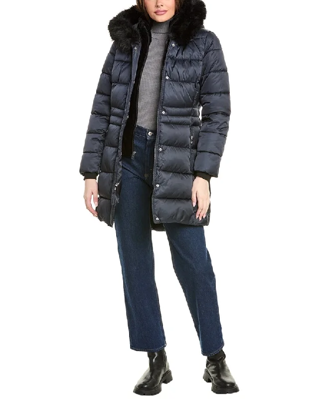 Tahari Puffer Coat Women's Travel Attire