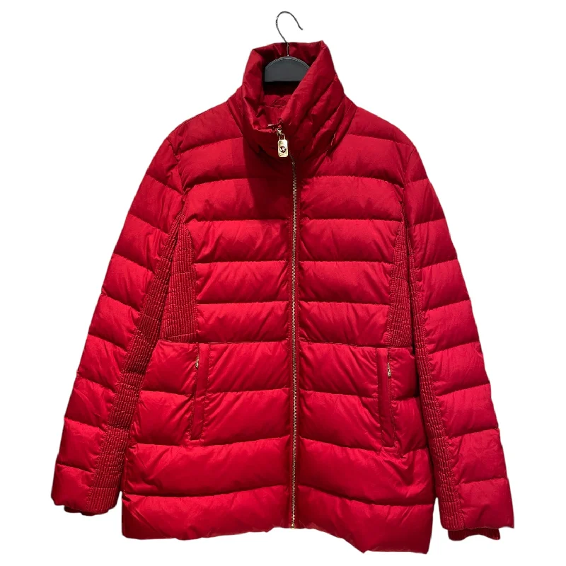 MICHAEL KORS/Puffer Jkt/M/Nylon/RED/ Edgy Fashion