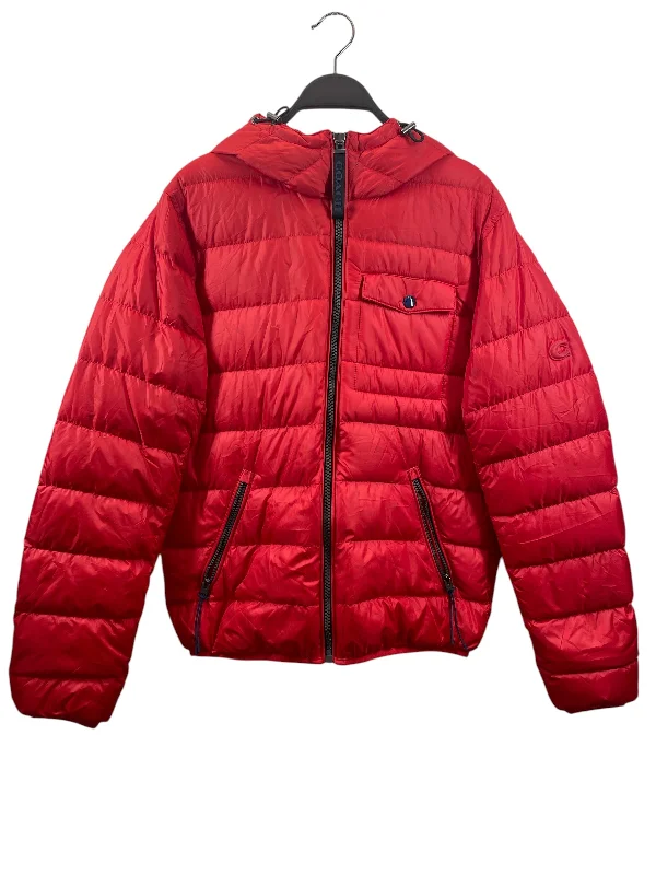 COACH/Puffer Jkt/S/Polyester/RED/ Clothing Online