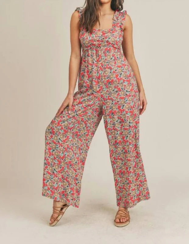 Floral Jumpsuit In Bright Floral Women's Clothing for Every Season and Trend