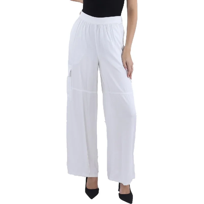 Womens Twill Pull On Wide Leg Pants Women's Evening Outfit