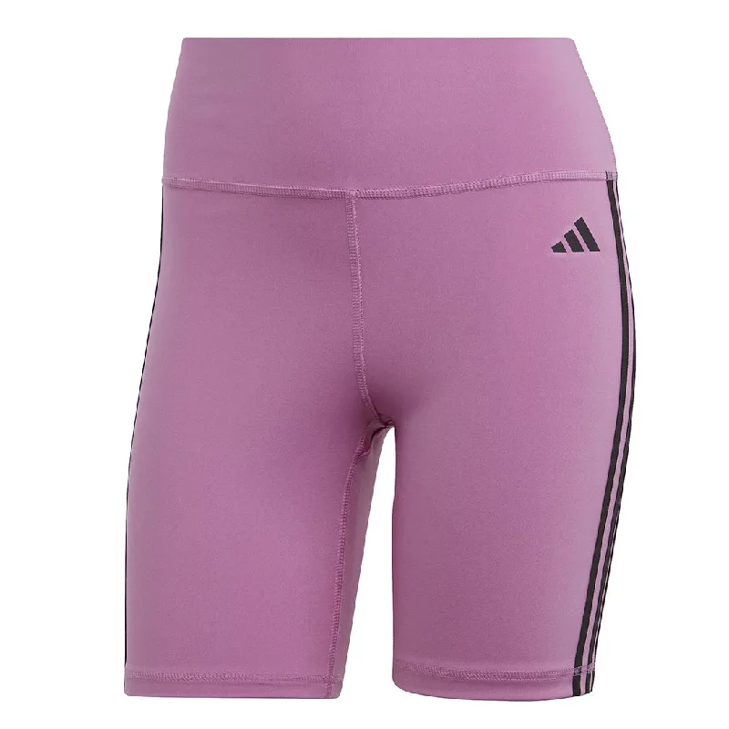 adidas - Women's Training Essentials 3-Stripes High Waisted Biker Shorts (HK9961) Online Boutiques Affordable