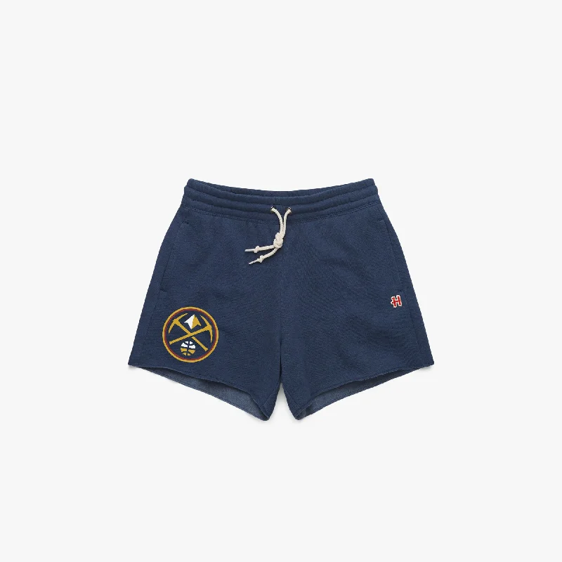 Women's Denver Nuggets Logo Sweat Shorts Fashionable Women's Clothes