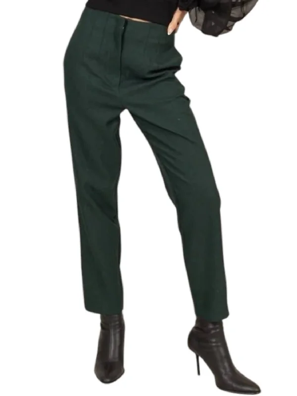 Gabriel High Rise Trousers In Green Women's Clothing Apparel Sets