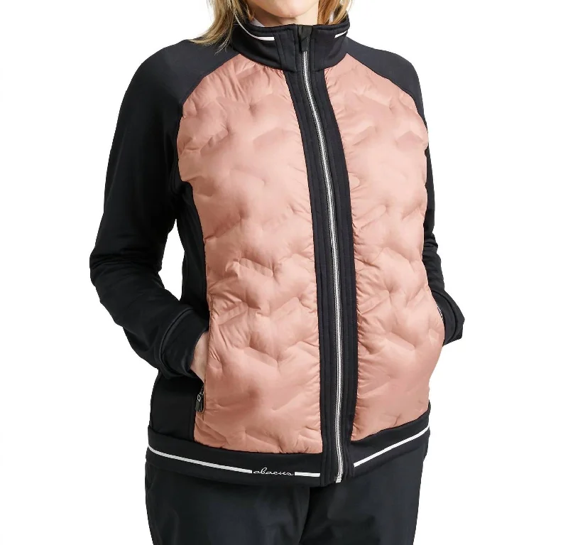 Women Grove Hybrid Jacket In Potpurry Trendy Athleisure Clothing For Women