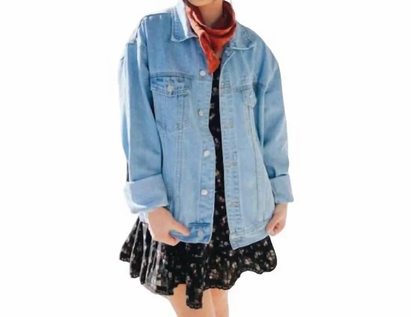 What A Friend We Have In Jesus Jacket In Light Blue Denim Formal Clothing For Women