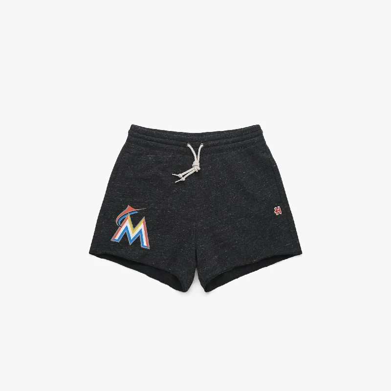 Women's Miami Marlins '17 Sweat Shorts Casual Clothing For Women