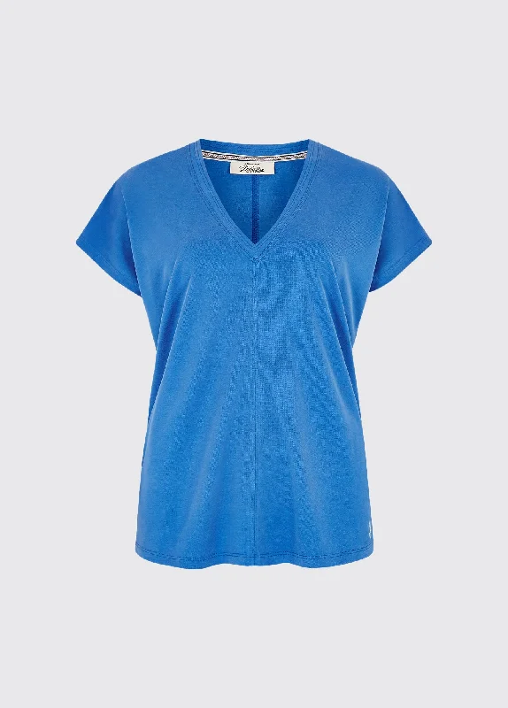 Laragh V-Neck Top - Kingfisher Clothes For Women