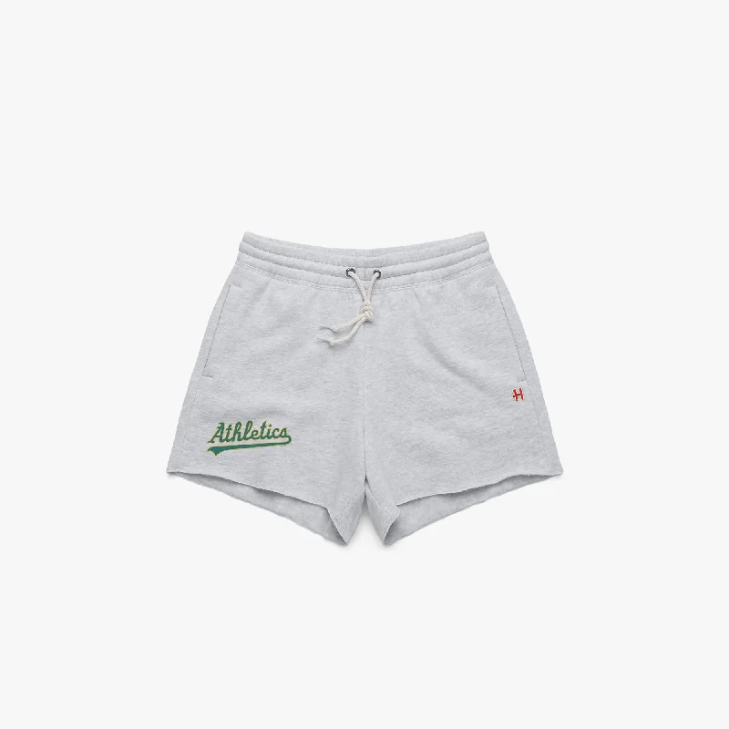 Women's Oakland Athletics Jersey Logo '93 Sweat Shorts Women's Clothing For Everyday Wear