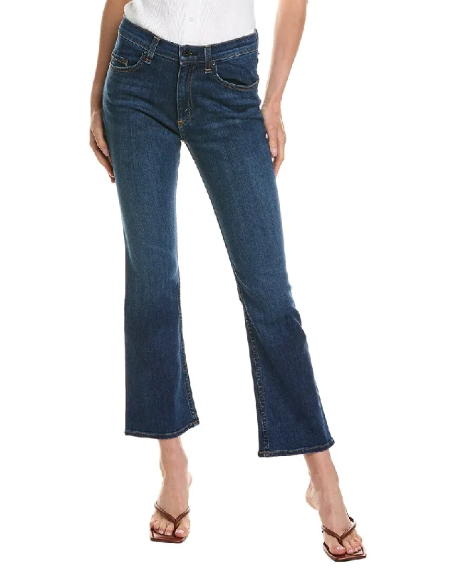 ASKK NY High-Rise Dark Vintage Crop Bootcut Jean Formal Garments For Women