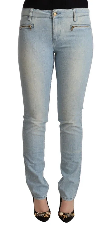 MILA SCHÖN  Cotton Mid Waist Slim Fit  Women's Jeans Flash Sale Event