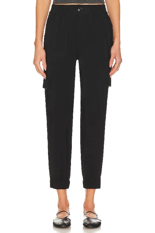 High Rise Harmony Pants In Black Elegant Women's Clothing