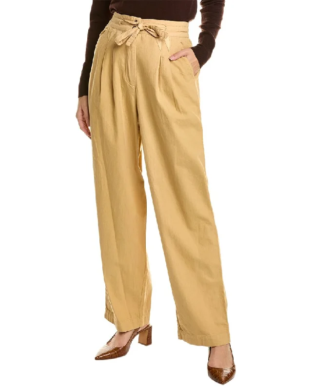 SEA NY Therese Twill Pleated Pant Vintage-Inspired Garments