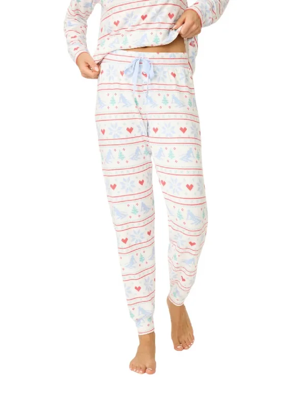 Après All Day Jammie Pant In Snowflake Women's Occasion Wear Clothing