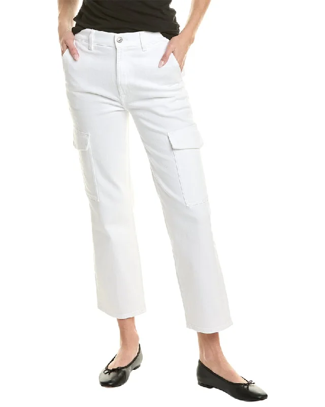 7 For All Mankind Logan Bright White Cargo Jean Women's Seasonal Clothes