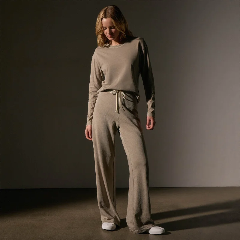 Wide Leg Sweatpant - Overcast Pigment Women's Clothes