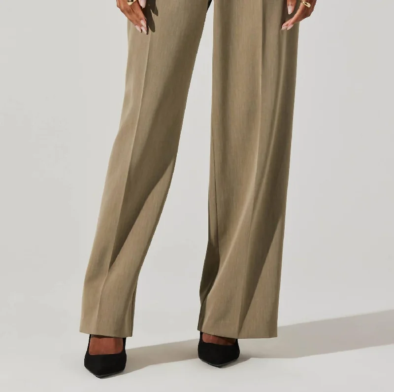 Faria High Waisted Trouser Pant In Cedar Elegant Clothing For Women